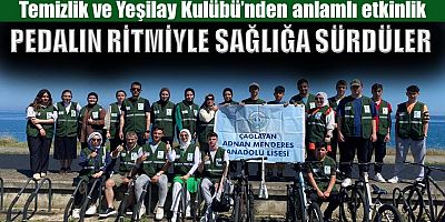 Pedalın ritmiyle sağlığa bisiklet sürdüler