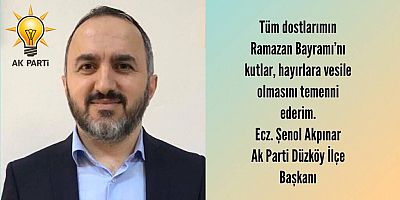 RAMAZAN BAYRAMINIZ MÜBAREK OLSUN