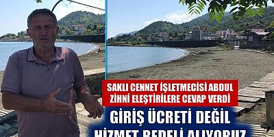 Saklı Cennet Plajı’nın işletmecisinden eleştirilere cevap