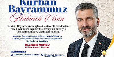 Sezgin Mumcu Kurban Bayramı Mesajı