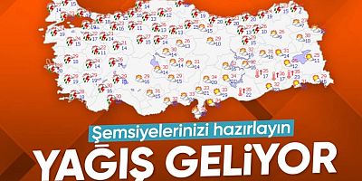 Sıcaklıklar düşüyor: Birçok ilde sağanak bekleniyor