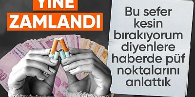 Sigaraya bir zam daha geldi