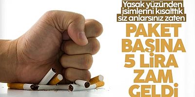 Sigaraya zam! Sosyal medyadan duyuruldu