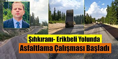 Şıhkıranı Yolu Asfaltlanıyor
