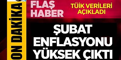 Son dakika! Şubat ayı enflasyonu belli oldu