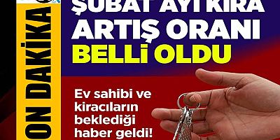 Şubat ayı kira artış oranı belli oldu