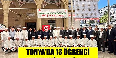 Tonya'da icazet töreni düzenlendi