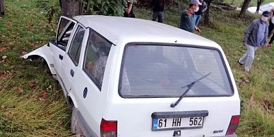 Tonya’da Kaza: 1 Yaralı