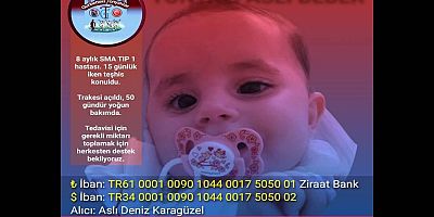 Tonyalı Aslı Bebek Yardımlarınızı Bekliyor