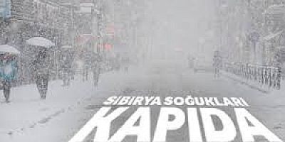 Trabzon'a Sibirya Soğukları Geliyor