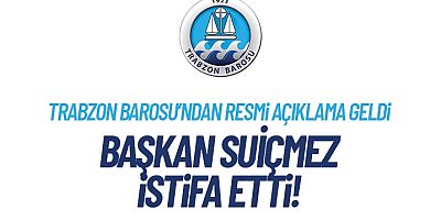 Trabzon Barosu Başkanı Sibel Suiçmez İstifa Etti