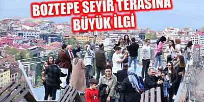Trabzon'da Boztepe Seyir terasına büyük ilgi! 
