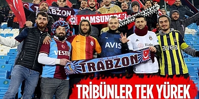 Trabzon'da Tribünler Tek Yürek
