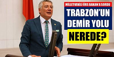 Trabzon Milletvekili Örs, Demiryolunu Sordu