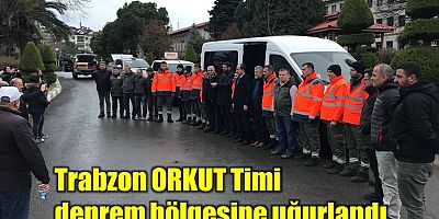 Trabzon OBM deprem bölgesine iş makinesi ve personel gönderdi