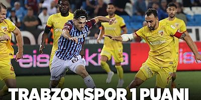 Trabzonspor 1 puanı son anlarda kurtardı
