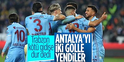 Trabzonspor, Antalyaspor'u iki golle geçti