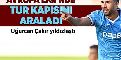 Trabzonspor Avrupa Ligi'nde tur kapısını araladı