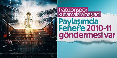 Trabzonspor'dan Şampiyonluk Paylaşımı
