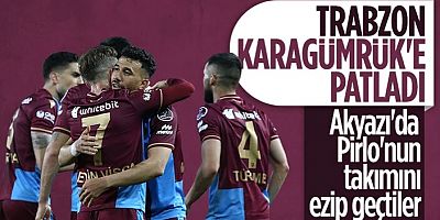 Trabzonspor, Fatih Karagümrük'ü 4 golle geçti
