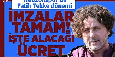 Trabzonspor, Fatih Tekke ile 4,5 yıllık sözleşme imzalandığını duyurdu