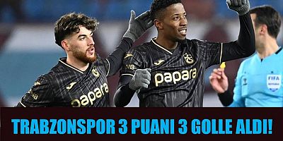 Trabzonspor Gaziantep FK'yı kar yağışı altında mağlup etti!