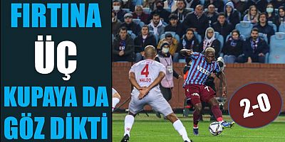 Trabzonspor Kupada Yarı Finalde: 2-0
