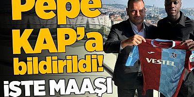 Trabzonspor Nicolas Pepe'yi KAP'a bildirdi