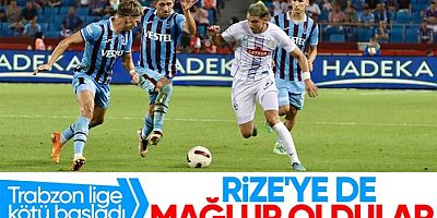Trabzonspor, Rizespor'a mağlup oldu