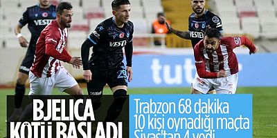 Trabzonspor, Sivasspor'a kaybetti