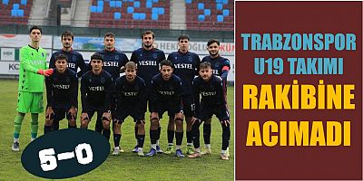 Trabzonspor U19 Rakibine Acımadı