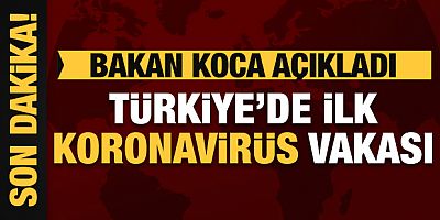 Türkiye'de İlk Koronavirüs Vakası Tespit Edildi