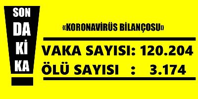 Türkiye'de Koronadan Ölenlerin Sayısı 3 Bin 174 Oldu