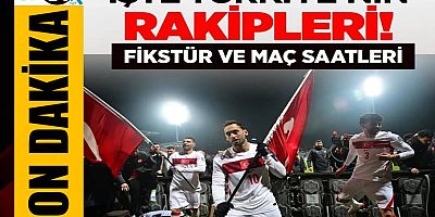 Türkiye'nin Dünya Kupası'ndaki rakipleri belli oldu! 