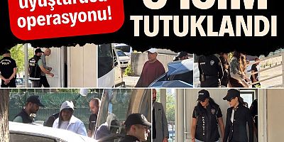 Ünlülere uyuşturucu soruşturmasında 8 şüpheli tutuklandı