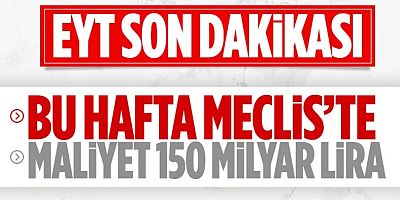 Vedat Bilgin EYT'nin Maliyetini Açıkladı