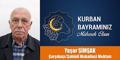 Yaşar Şimşak'tan Bayram Mesajı