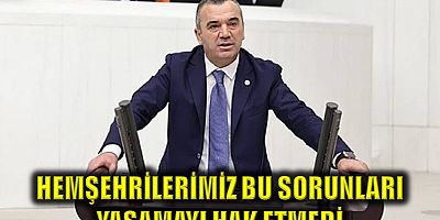 Yavuz Aydın ilçelerin sorunlarını TBMM’de anlatmaya devam ediyor