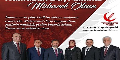 Yeniden Refah Partisi Ramazan Bayramı Tebriği