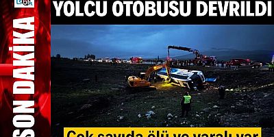 Yolcu otobüsü devrildi: Çok sayıda ölü ve yaralı var