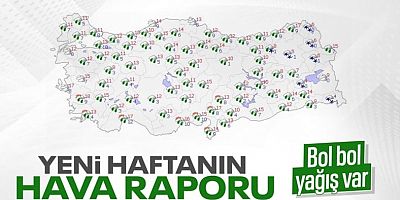 Yurt genelinde yağışlar devam edecek