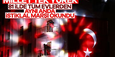Yurtta İstiklal Marşı Coşkusu