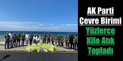 Yüzlerce Kilo Atık Topladılar