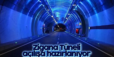 Zigana Tüneli açılışa hazırlanıyor