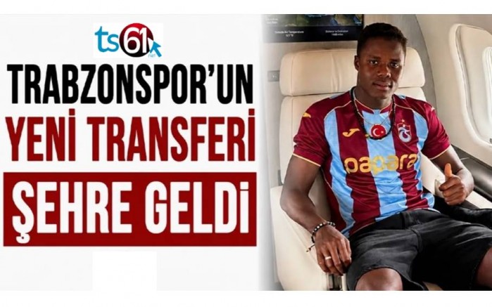 Trabzonspor'un yeni transferi şehre geldi