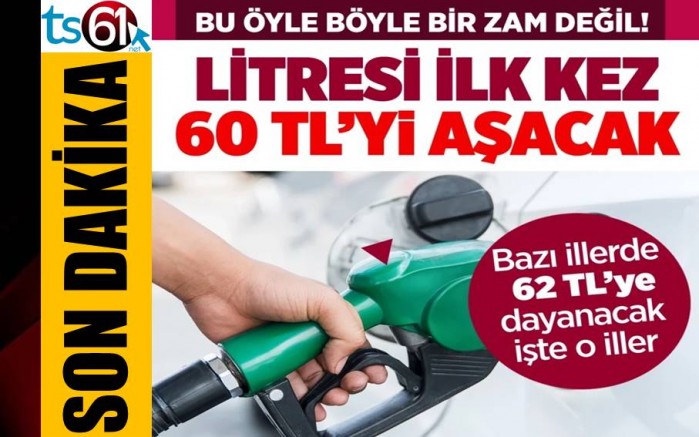 Uçuk zamla 61 lirayı aşan il bile var