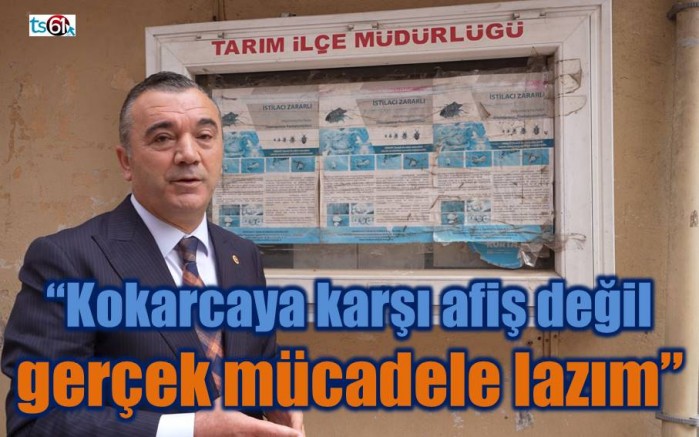Yavuz Aydın: “Kokarcaya karşı afiş değil, gerçek mücadele lazım”