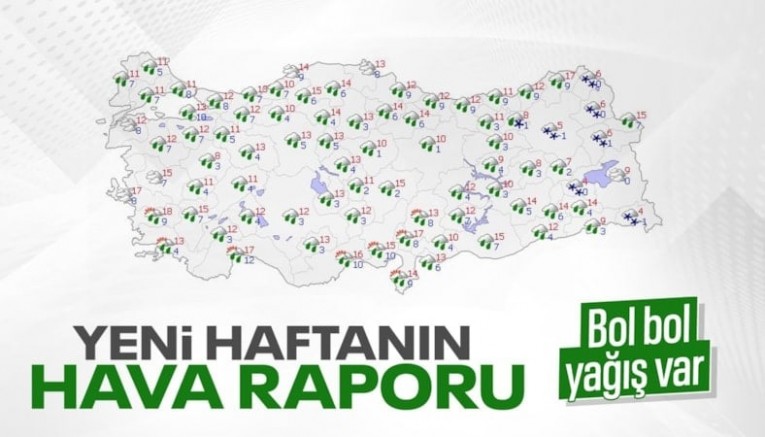 Yurt genelinde yağışlar devam edecek