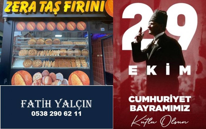 Zera Ekmek Fırını'ndan 29 Ekim Mesajı